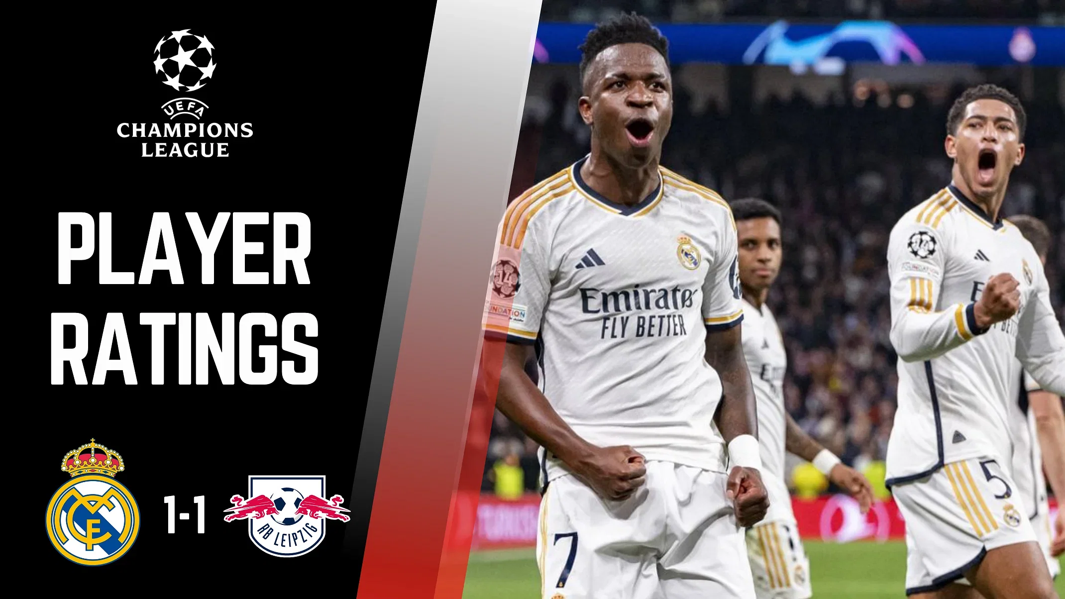 Player Ratings Real Madrid 1 1 RB Leipzig; 2024 UEFA Champions